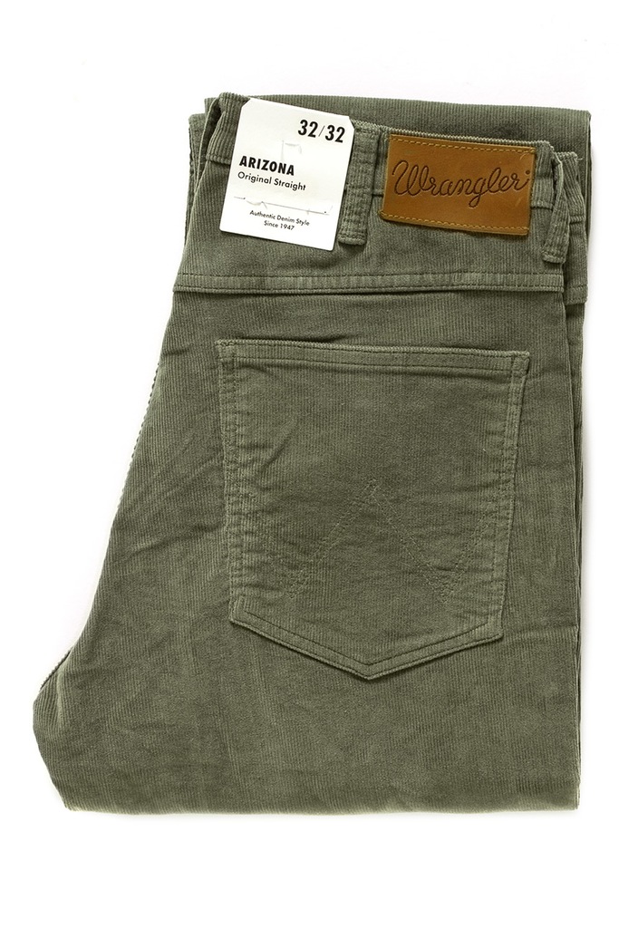 WRANGLER ARIZONA MĘSKIE SPODNIE SZTRUKS W44 L34