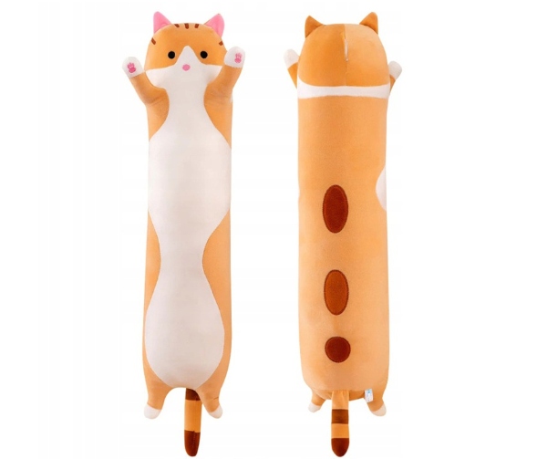 DŁUGI KOTEK KOT MASKOTKA PLUSZAK 130 CM RUDY XL
