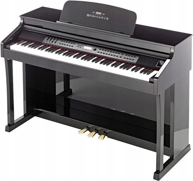 Hemingway DP-701 MKII CZARNE PIANINO CYFROWE BŁYSK