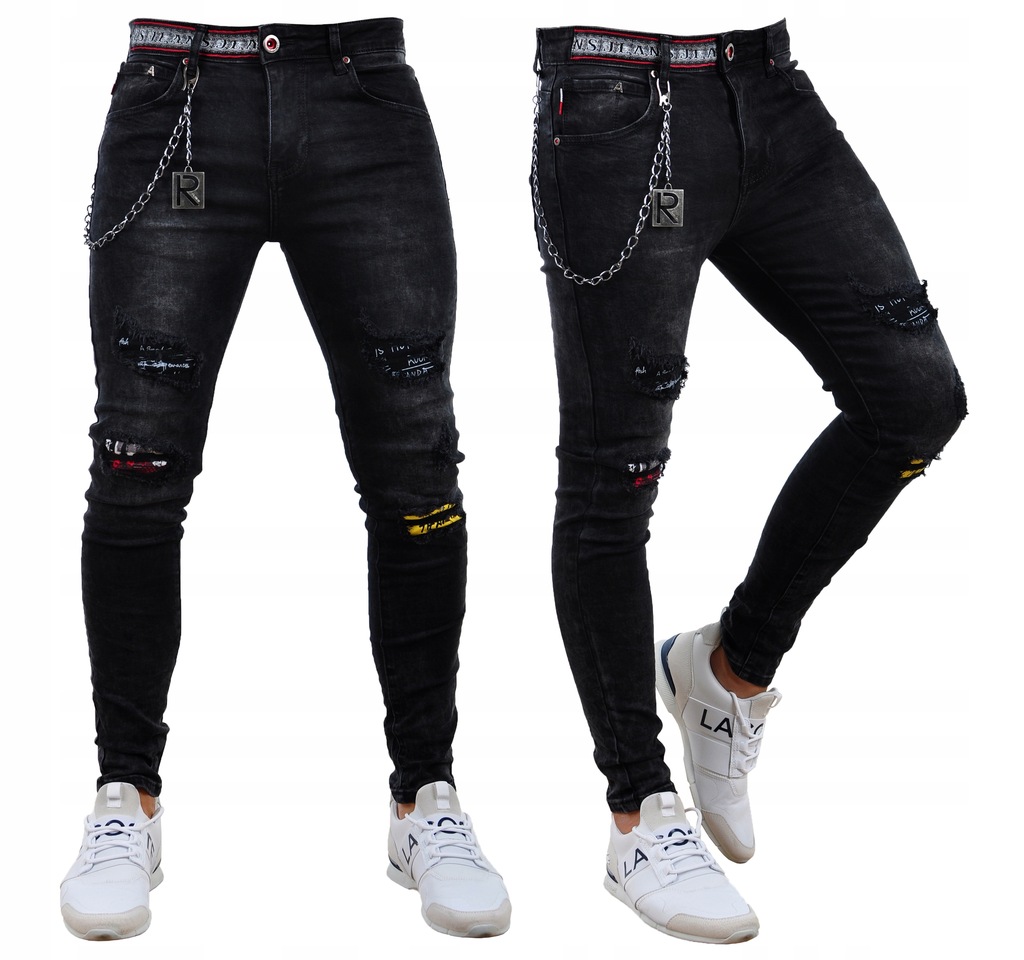 TF102 r. 32 Jeansy MĘSKIE rurki SLIM FIT