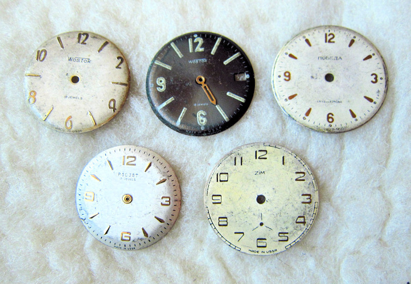 Stare tarcze zegarkowe do biżuterii steampunk