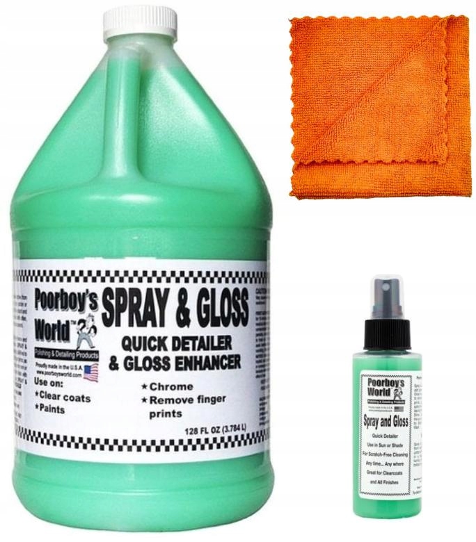 Quick detailer Poorboys Spray Gloss 3,8l+118ml