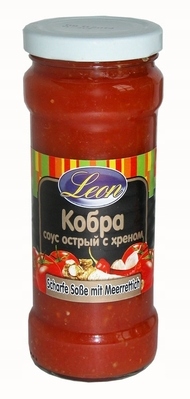 Sos kobra ostry z chrzanem "Leon" 314g