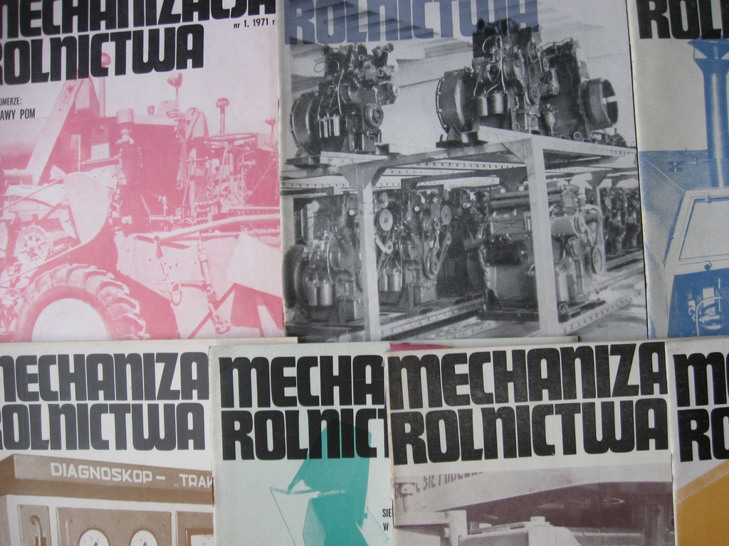 MECHANIZACJA ROLNICTWA Maszyny urządzenia URSUS - 7 numerów 1971