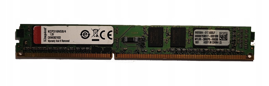 Pamięć RAM 4GB DDR3 Kingston 1600MHz