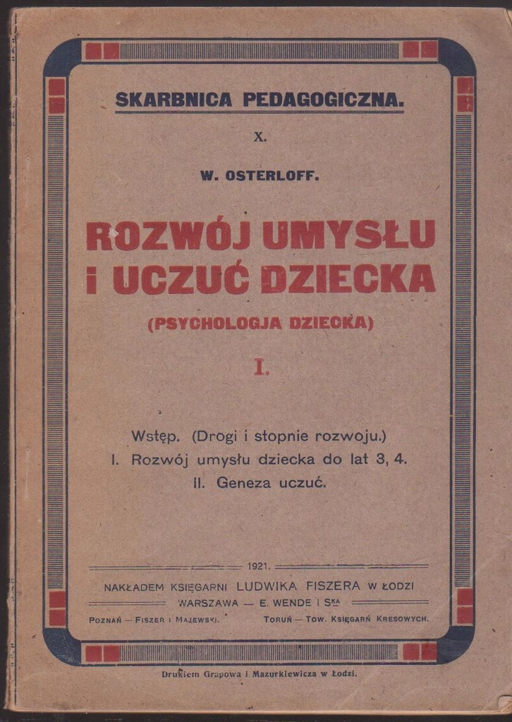 Rozwój umysłu i uczuć dziecka-I-W.Ossterloff