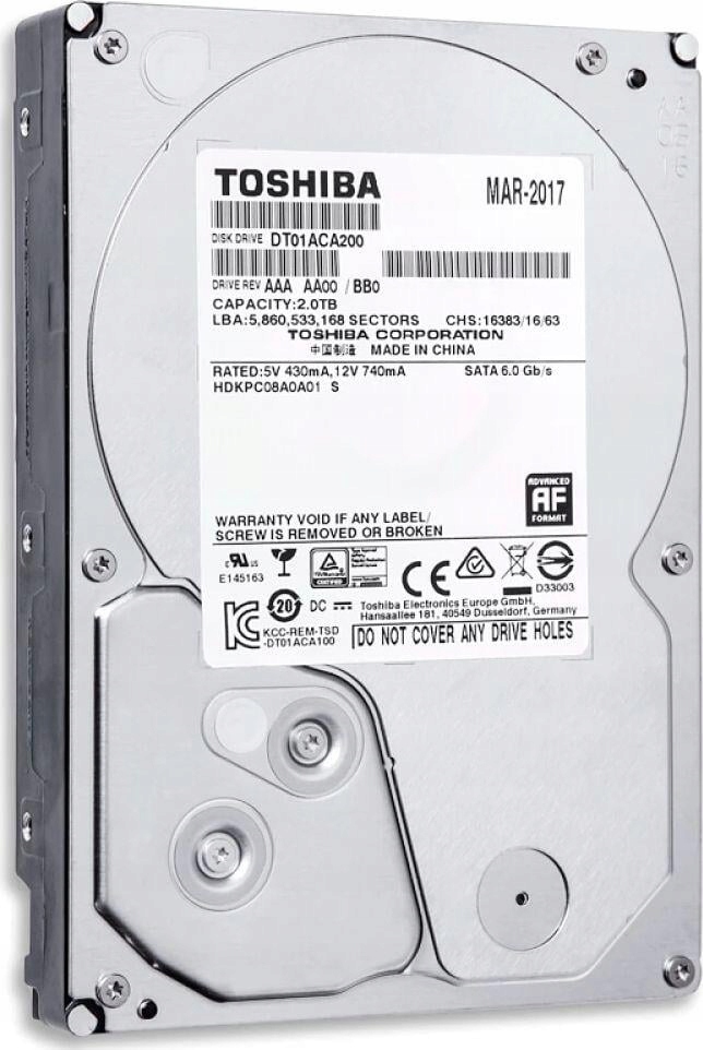 Купить Жесткий диск TOSHIBA 2 ТБ SATA 3,5 дюйма, 2000 ГБ: отзывы, фото, характеристики в интерне-магазине Aredi.ru