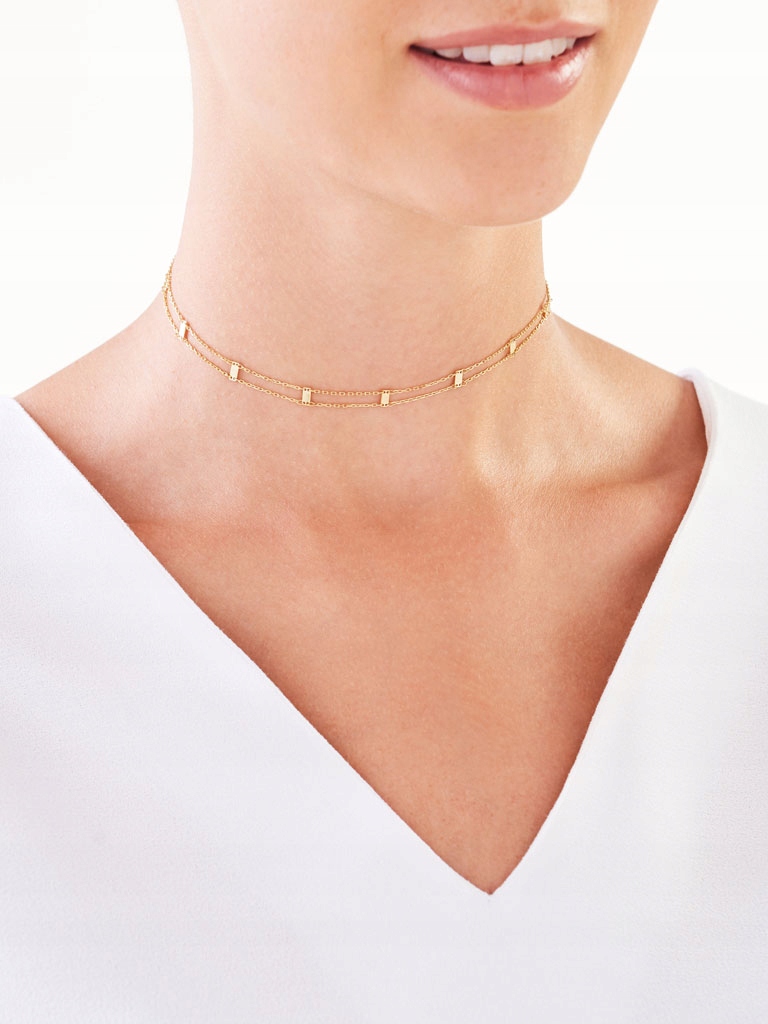 APART złoty choker stan idealny wzór AP 522-3023 8118305286