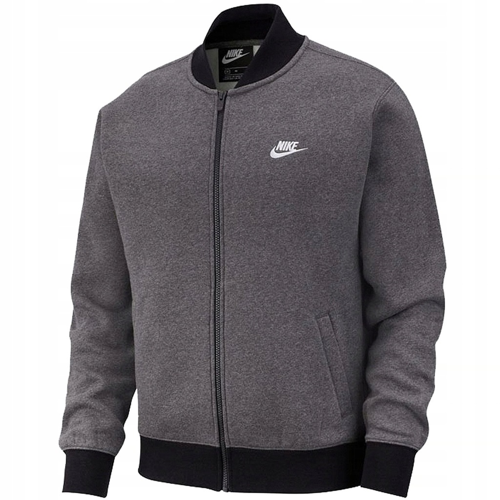 NIKE NSW CLUB BOMBER KURTKA MĘSKA SZARA