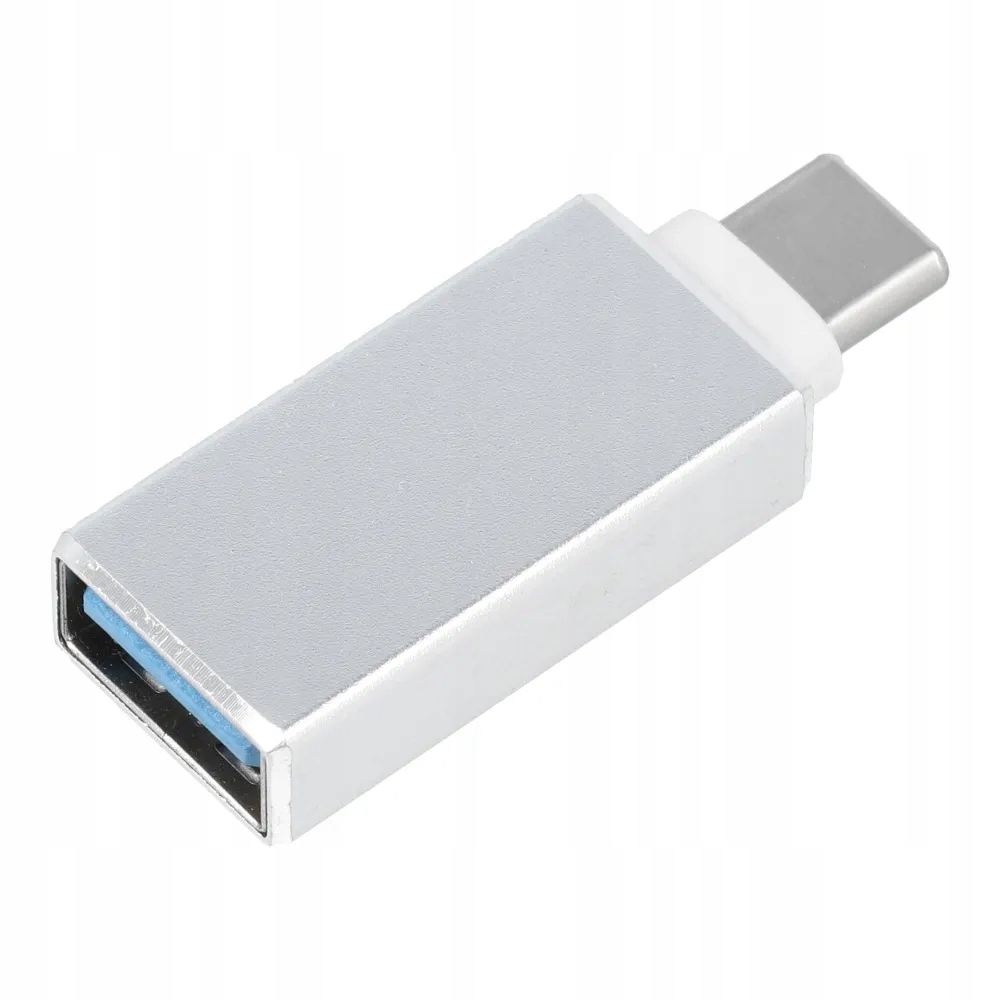 Adapter OTG USB A 3.0 (żeński) do Typ C (męski) biały