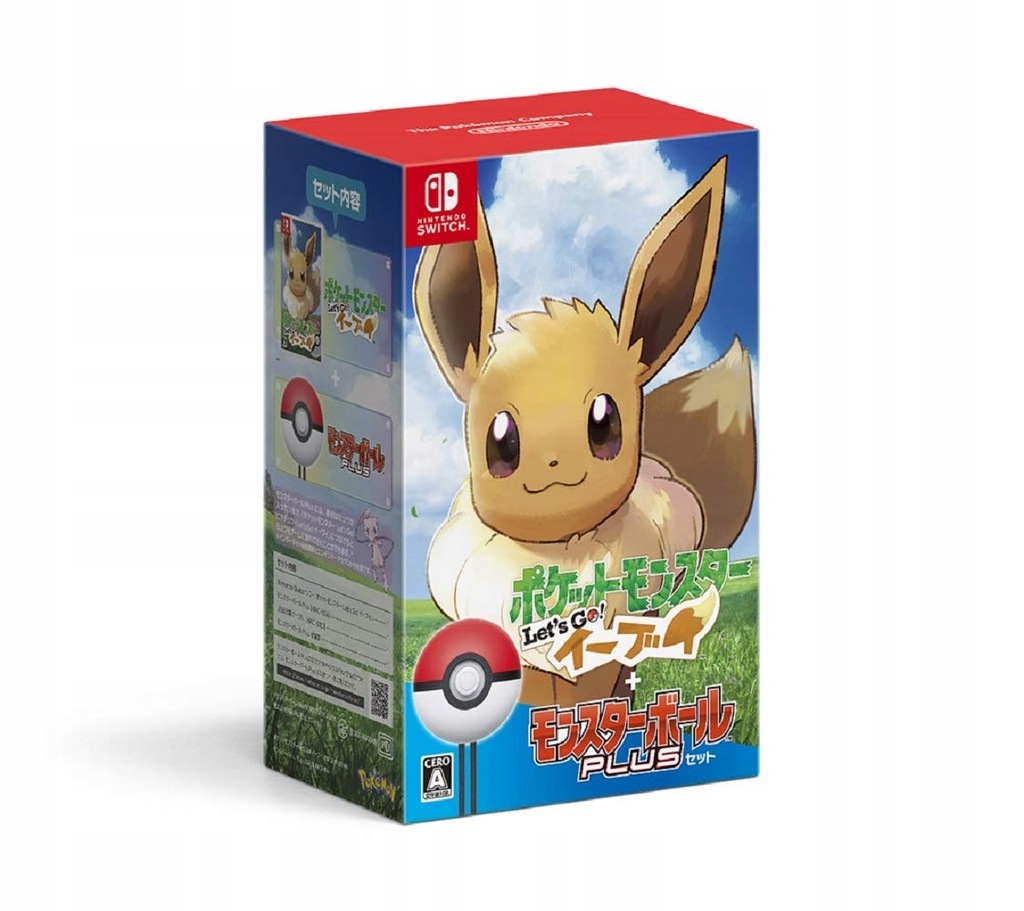 Let's Go Eevee! + Pokeball Plus + Etui + Figurka 13670908497