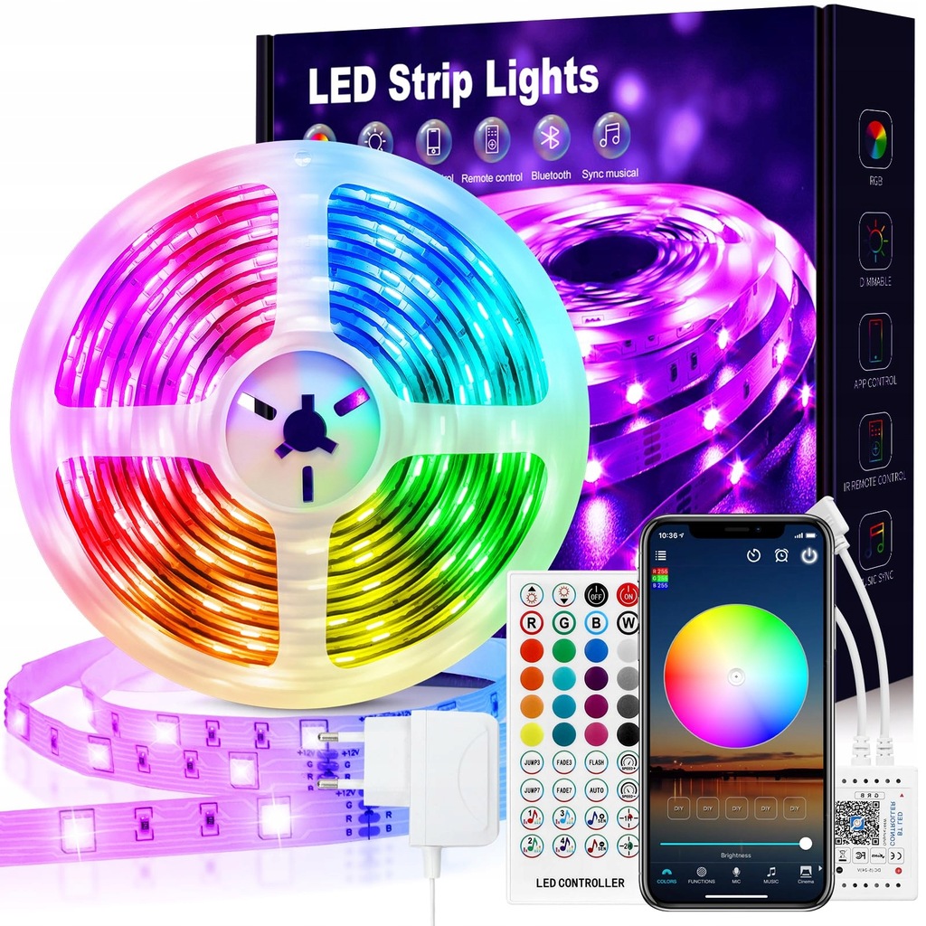 TAŚMA LED VKH 5M RGB