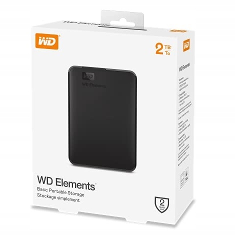 WD Elements Portable 2TB HDD 2,5" USB 3.0 Dysk zewnętrzny - 14624893019 - oficjalne archiwum Allegro
