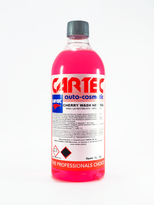 Cartec Cherry Wash pH Neutral 1L piana i szampon