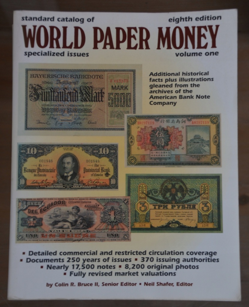 Katalog World Paper Money, edycje specjalne s. BDB