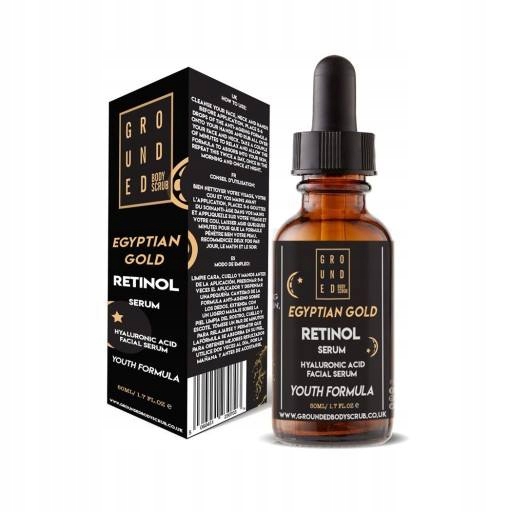 Grounded Egyptian Gold Retinol Facial Serum 50ml 9315889635