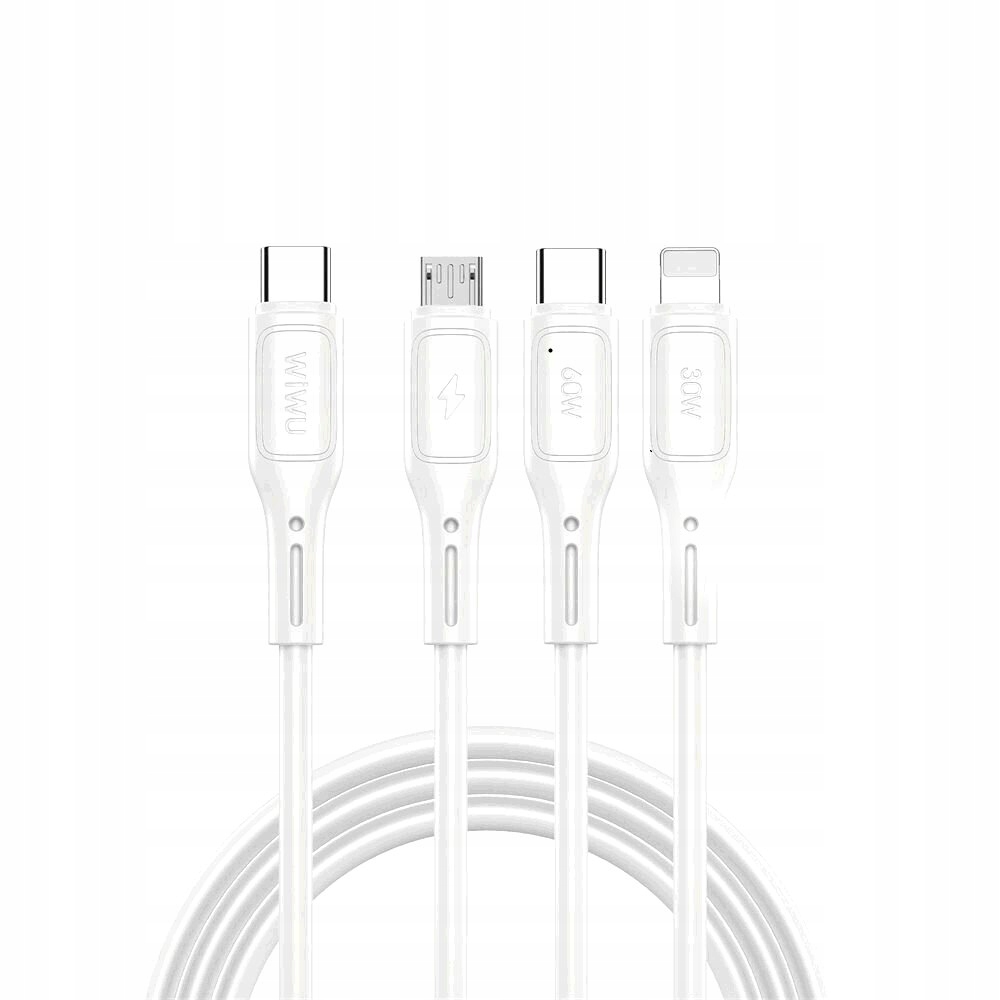 WiWU - Kabel USB serii Starlink Wi-C046E 3w1 USB C do USB C, Micro USB,