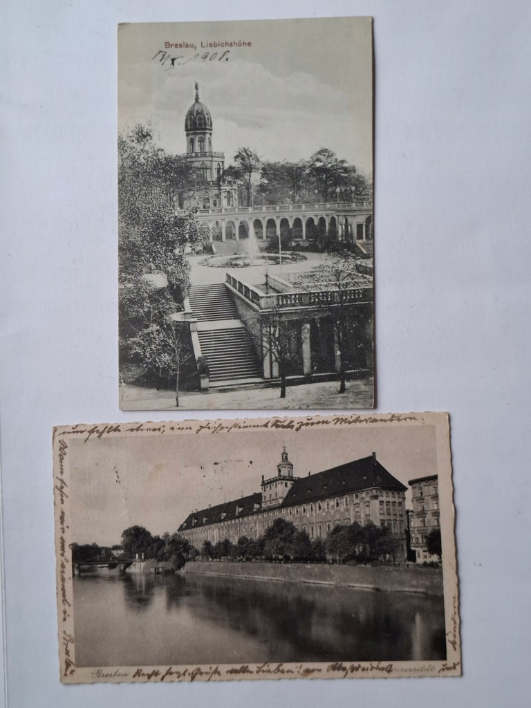 Pocztówki Breslau Wrocław 2 szt
