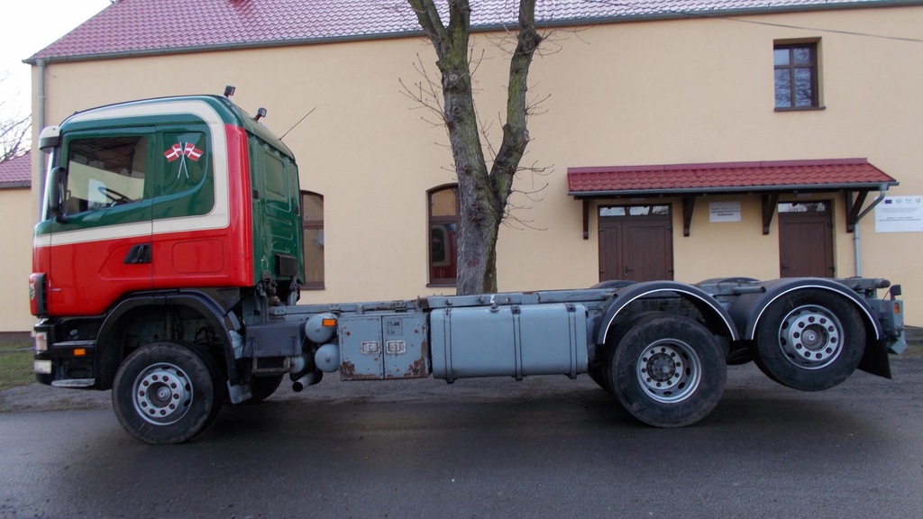 SCANIA 6x2 RAMA DO ZABUDOWY DMC 26t 2006r 3OSIE