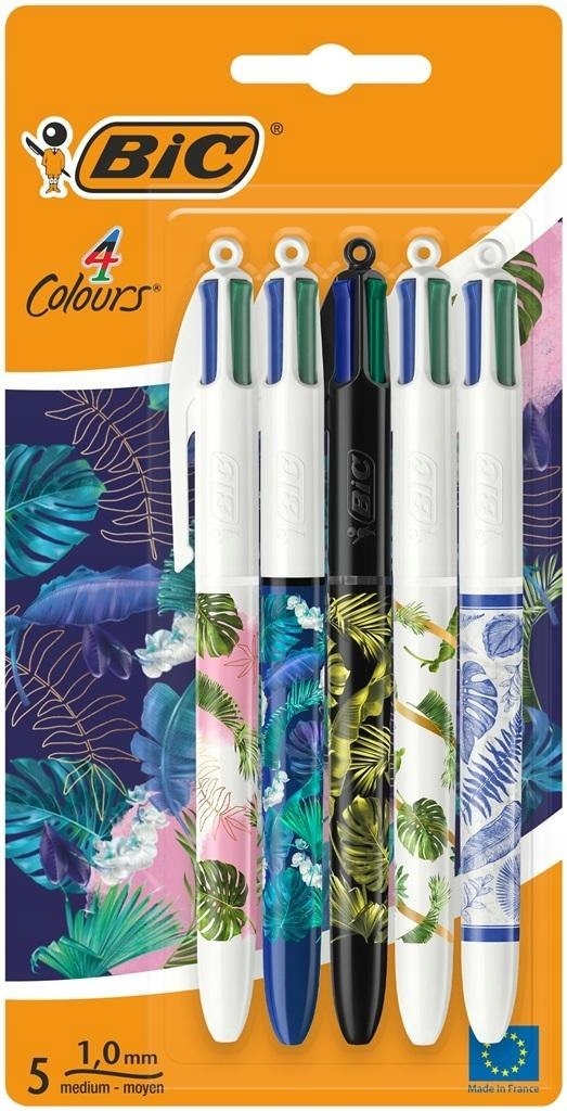 BIC 4 Colours Message Botanical blister 5szt