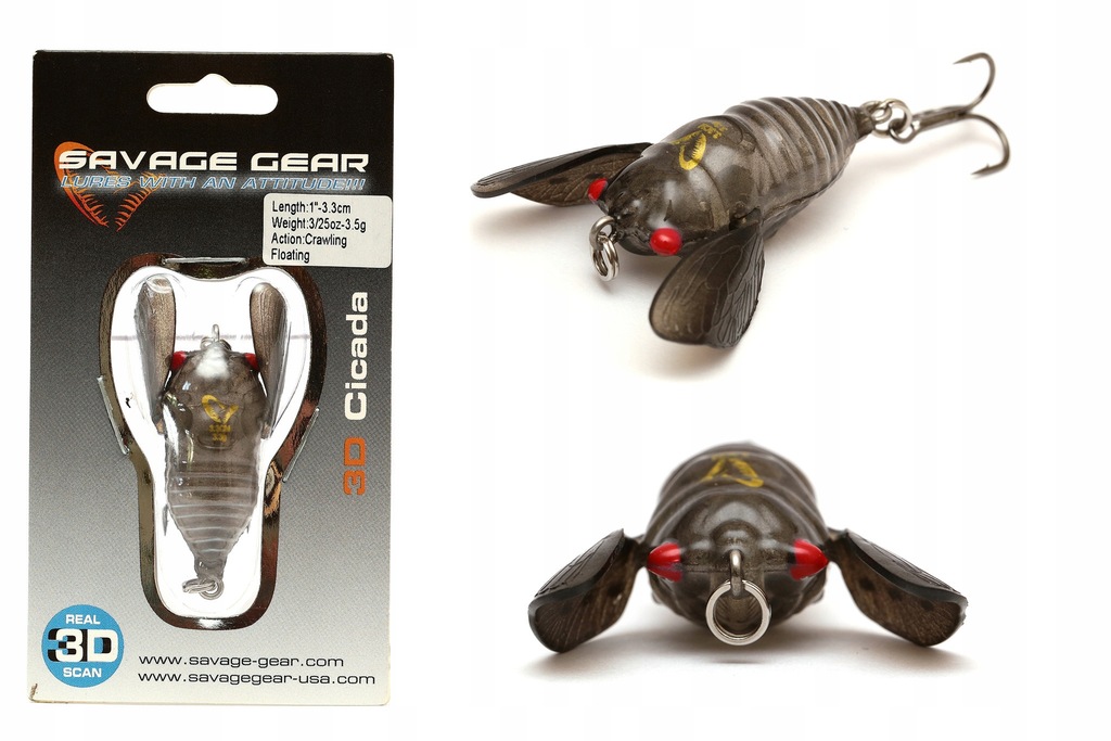 Savage Gear 3D Cicada F Green - Rybářské Potřeby - Foto 9