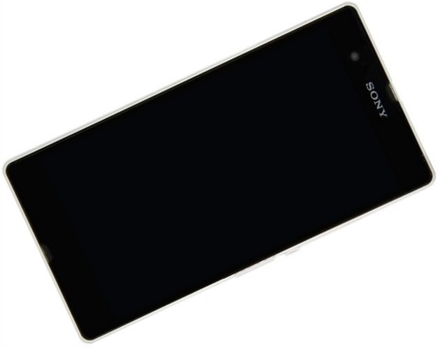 Sony Z C6602 C6603 Wyświetlacz LCD Biały +Ramka