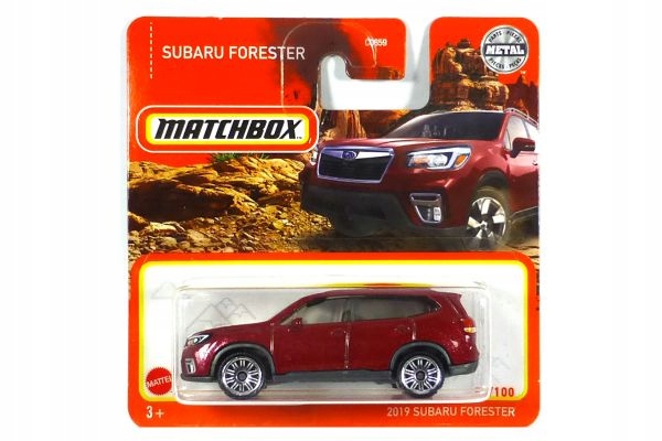 Matchbox Subaru Forester Red Matchbox 2019 Subaru Forester 1/64