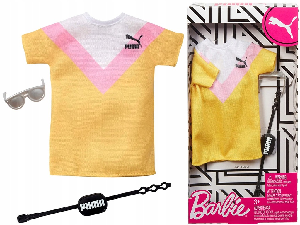 MATTEL Barbie UBRANKO PUMA Sportowe dla LALKI