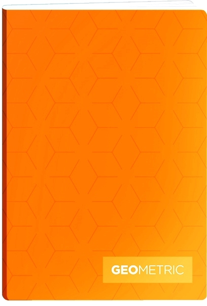 Zeszyt Elisa Geometric A5 60 K kratka pomarańczowy