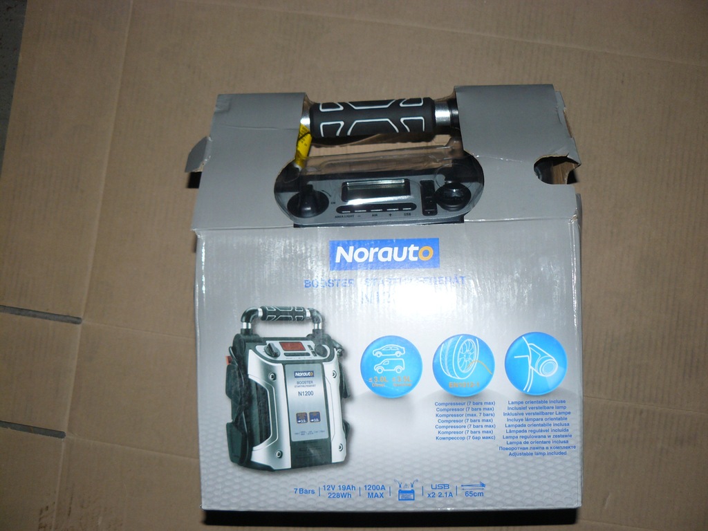 Booster Norauto N1200 19 Ah 12 V NORAUTO BOOSTER PREMIUM N1200 150zł taniej - 8717061186 - oficjalne  archiwum Allegro