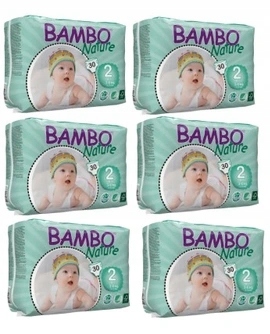 Zestaw 6xBambo Nature 2 Mini 3-6kg, 30 szt.