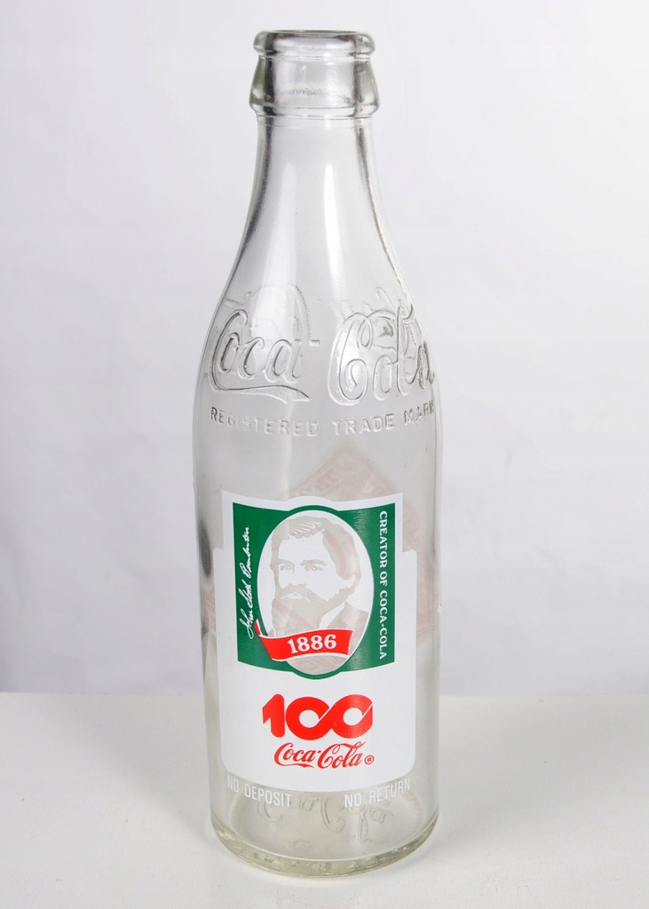 Butelka Szklana Coca Cola 100 Lecie 296 Ml 8090283848 Oficjalne Archiwum Allegro