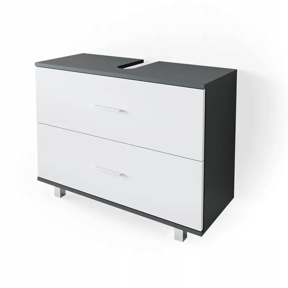 SZAFKA POD UMYWALKĘ ILIAS ANTRACYT/BIAŁY VICCO