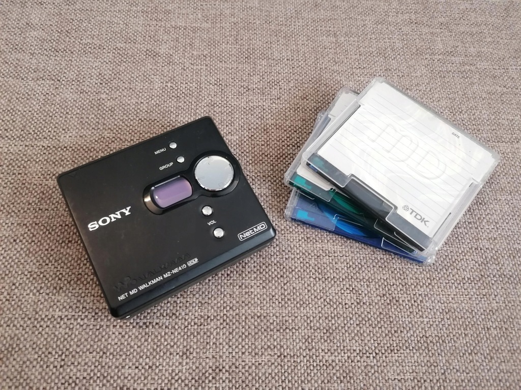 Odtwarzacz Sony Walkman MZNE410 Mini Disc MD 12376279146 oficjalne