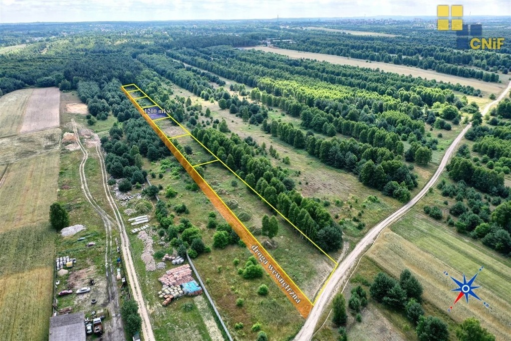 Działka, Częstochowa, Grabówka, 1210 m²