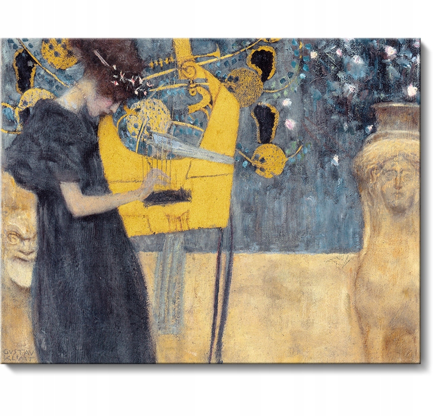Gustav Klimt - Music, Muzyka, 120x93 cm