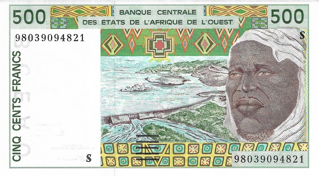 Gwinea Bissau 500 francs 1996-97r. UNC