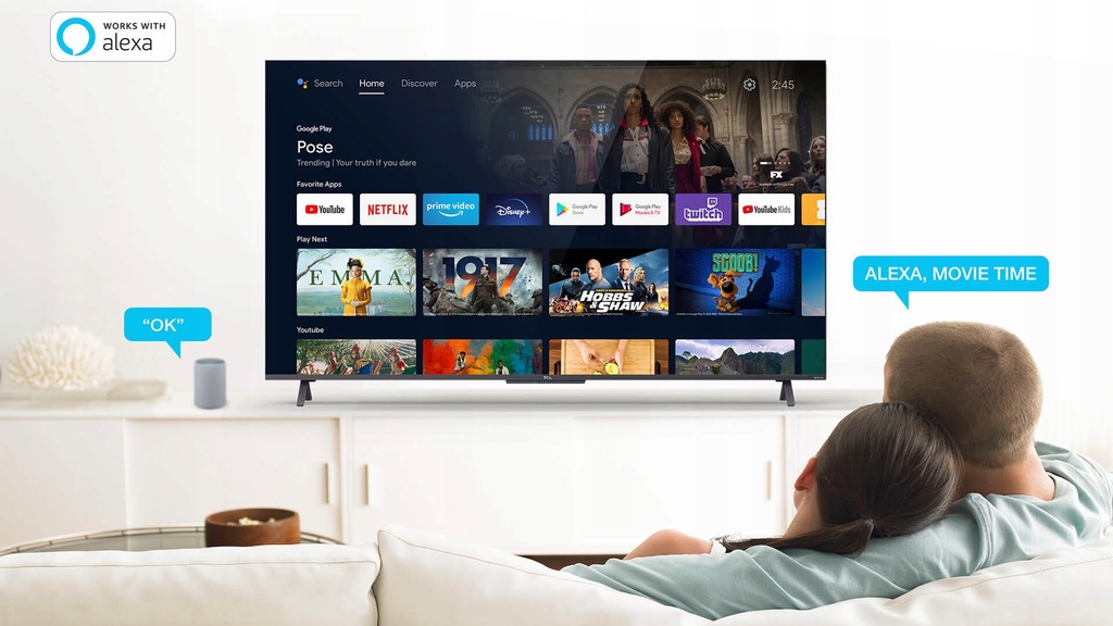 Купить TCL 43C725 QLED 4K UHD HDR Android TV отзывы, фото и