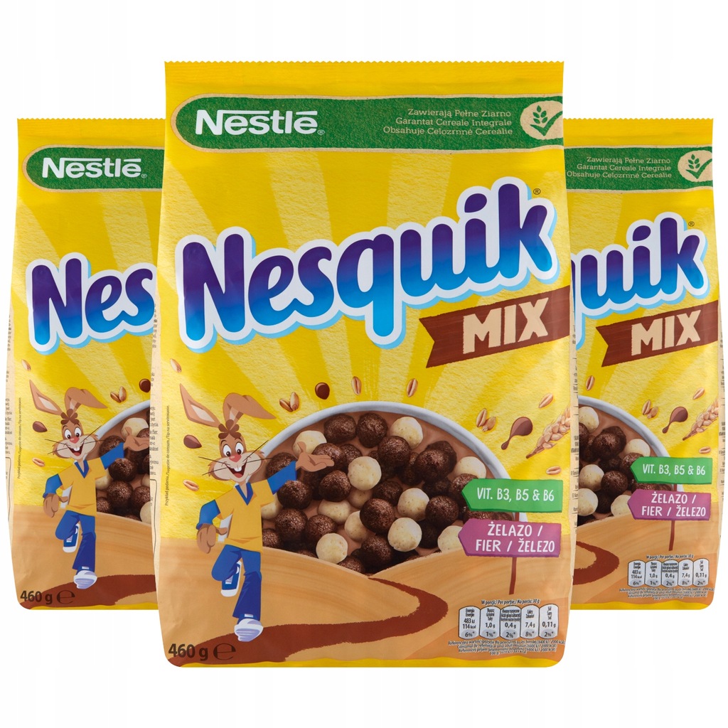 Купить Сухие завтраки Nestle Nesquik Duo 3х460г: отзывы, фото и ...