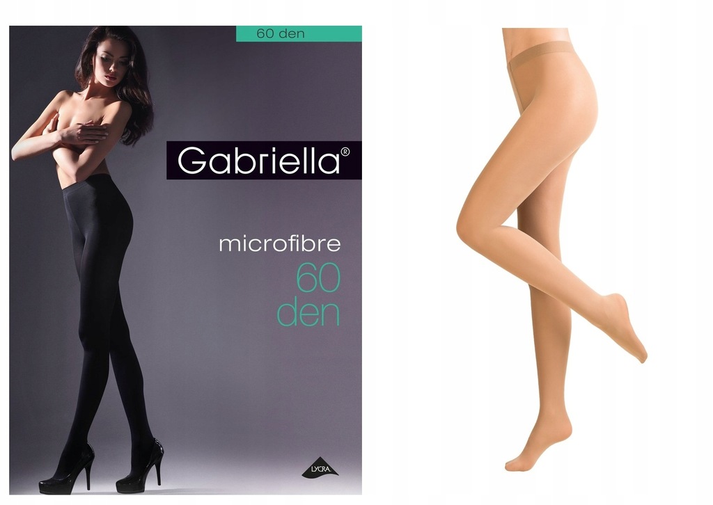 Gabriella rajstopy microfibre den 60 NEUTRO 3