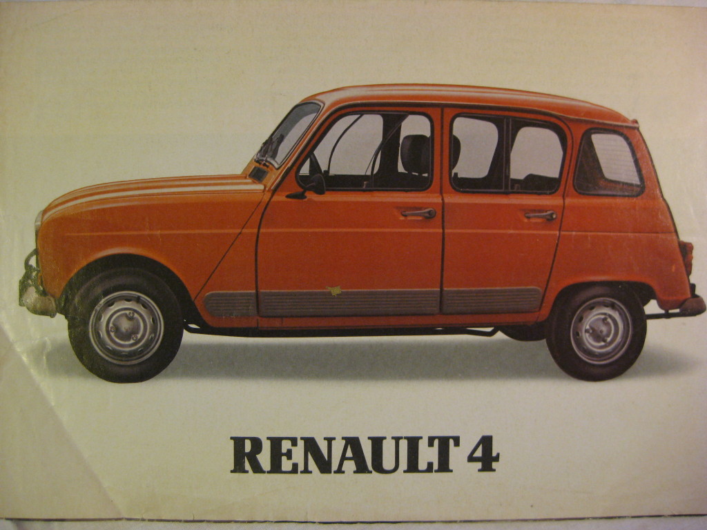 RENAULT 4 prospekt - katalog z lat 80