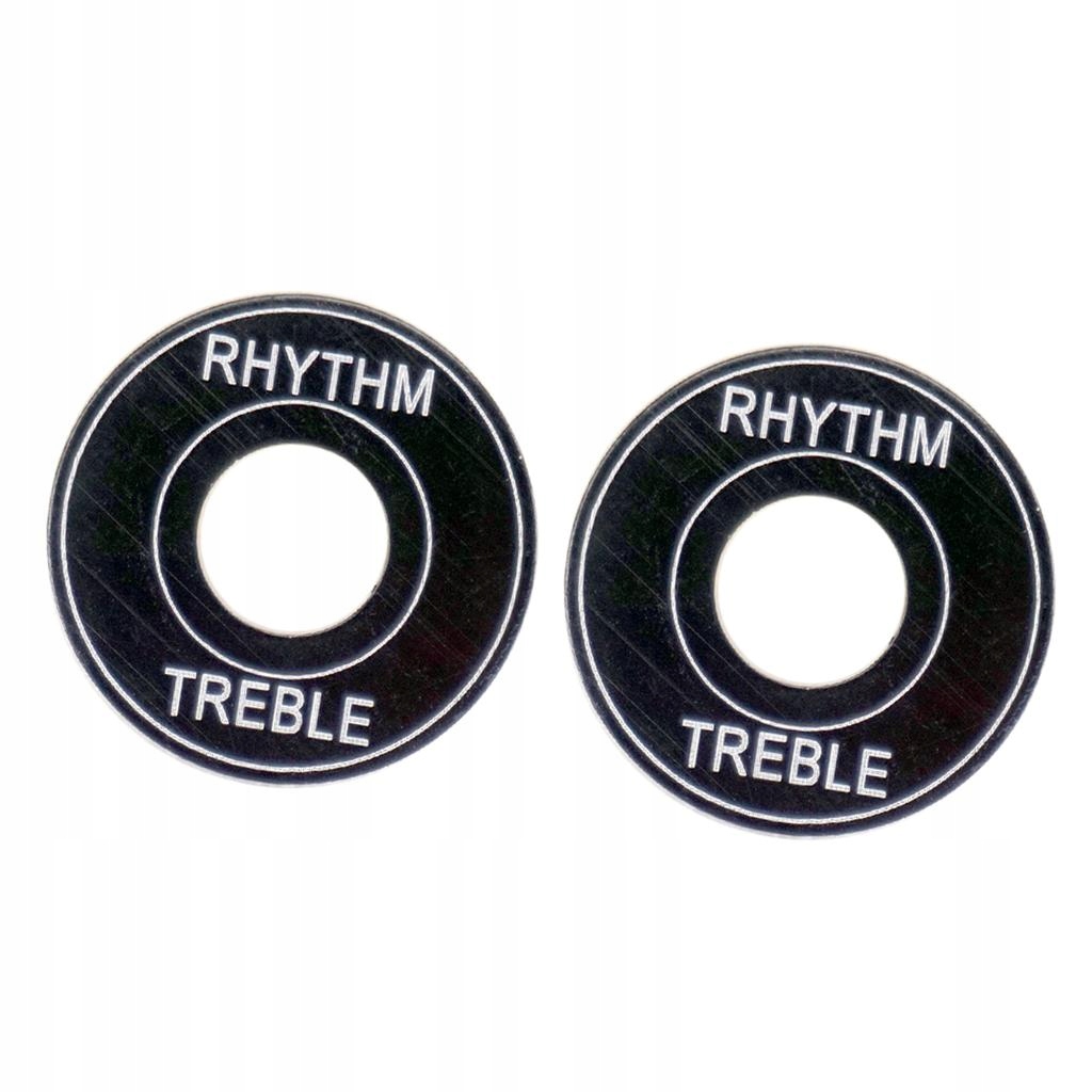 2 Pieces DIY Switch Toggle Washers Rings for LP Electric Black