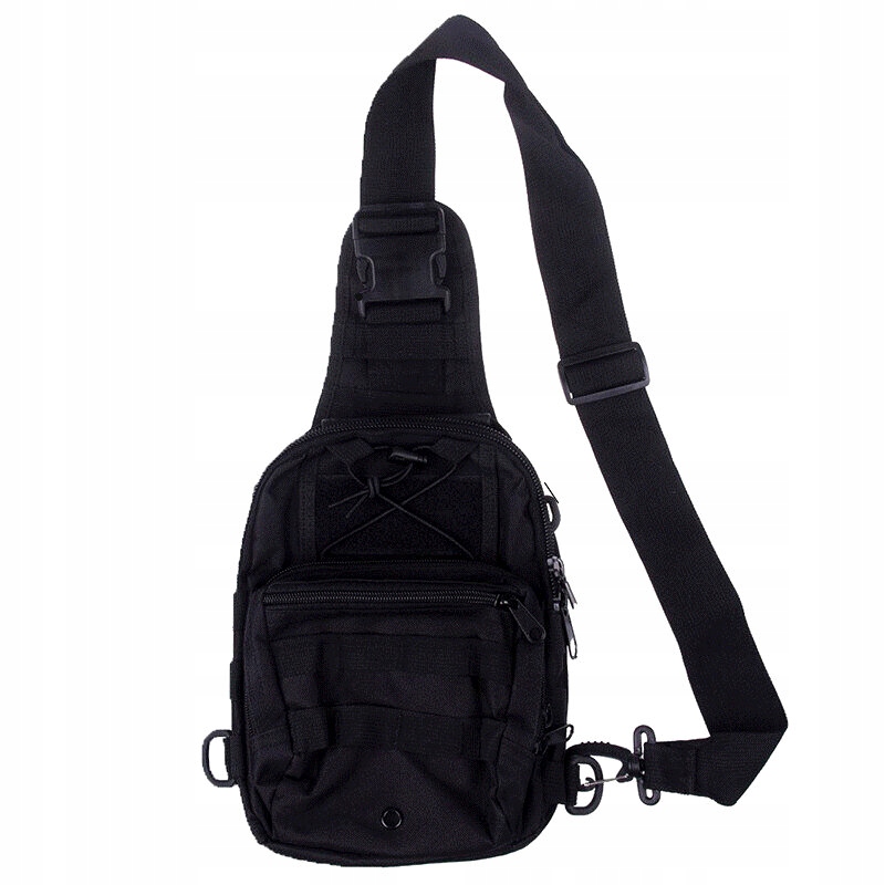 Torba naramienna NYLON wodoodporna czarna SKYSW015