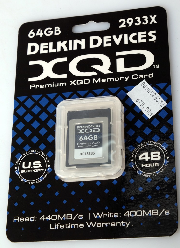 Купить Карта памяти Delkin XQD 64 ГБ 2933X: отзывы, фото, характеристики в интерне-магазине Aredi.ru