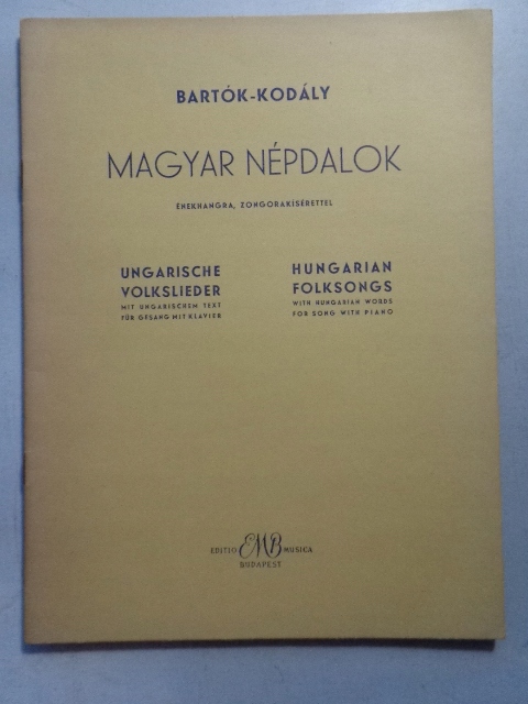 Nuty MAGYAR NEPDALOK Bartok-Kodaly węg.