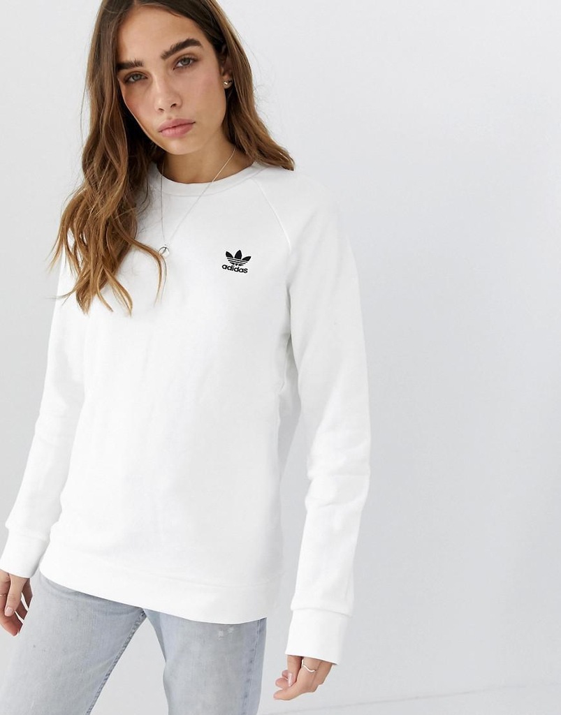 B5A308*ADIDAS BLUZA BIAŁA 38 B01