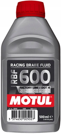 MOTUL RBF 600 DOT4 RACING PŁYN HAMULCOWY 0,5L