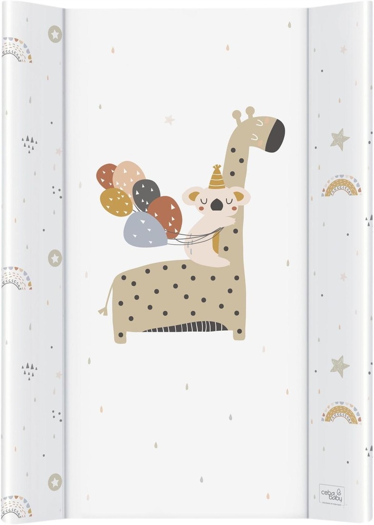 PRZEWIJAK SZTYWNY na łóżeczko CEBA COMFORT GIRAFFE 50X70