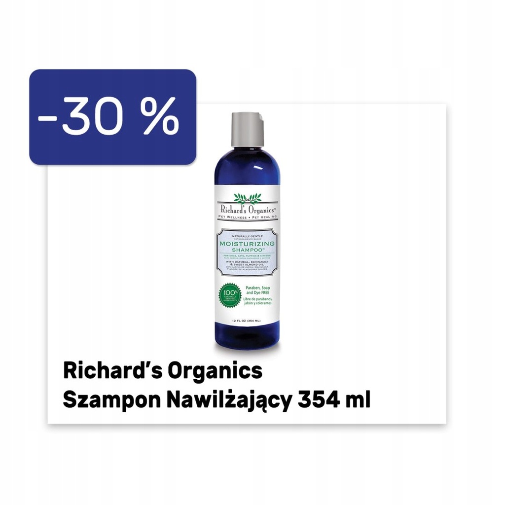 RICHARD'S ORGANICS SZAMPON NAWILŻAJĄCY 354 ML