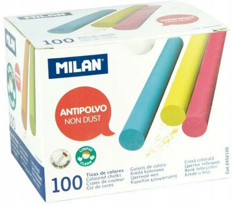 Kreda kolorowa okrągła niepyląca MILAN